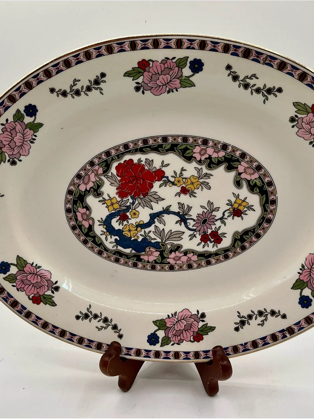 Antique J&Meakin England Oval Serving Platter 14”